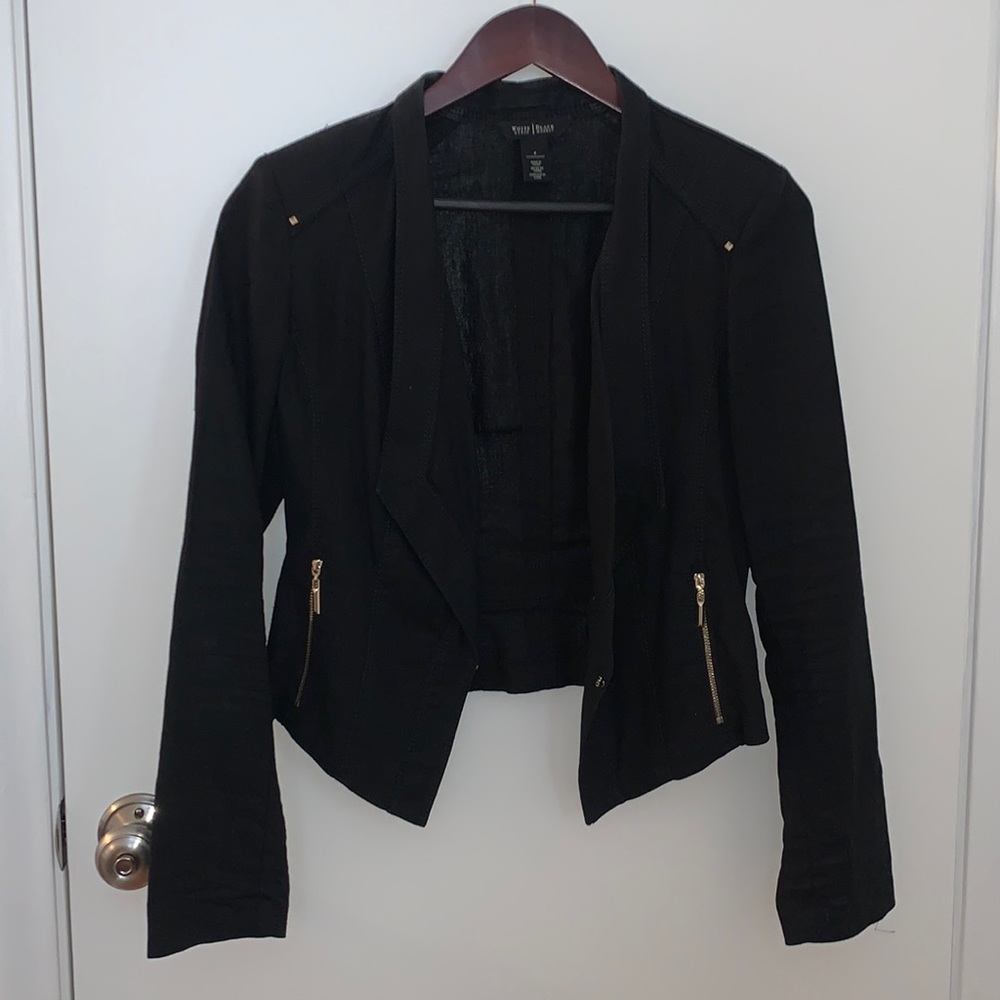 Linen Motto Blazer - White House Black Market